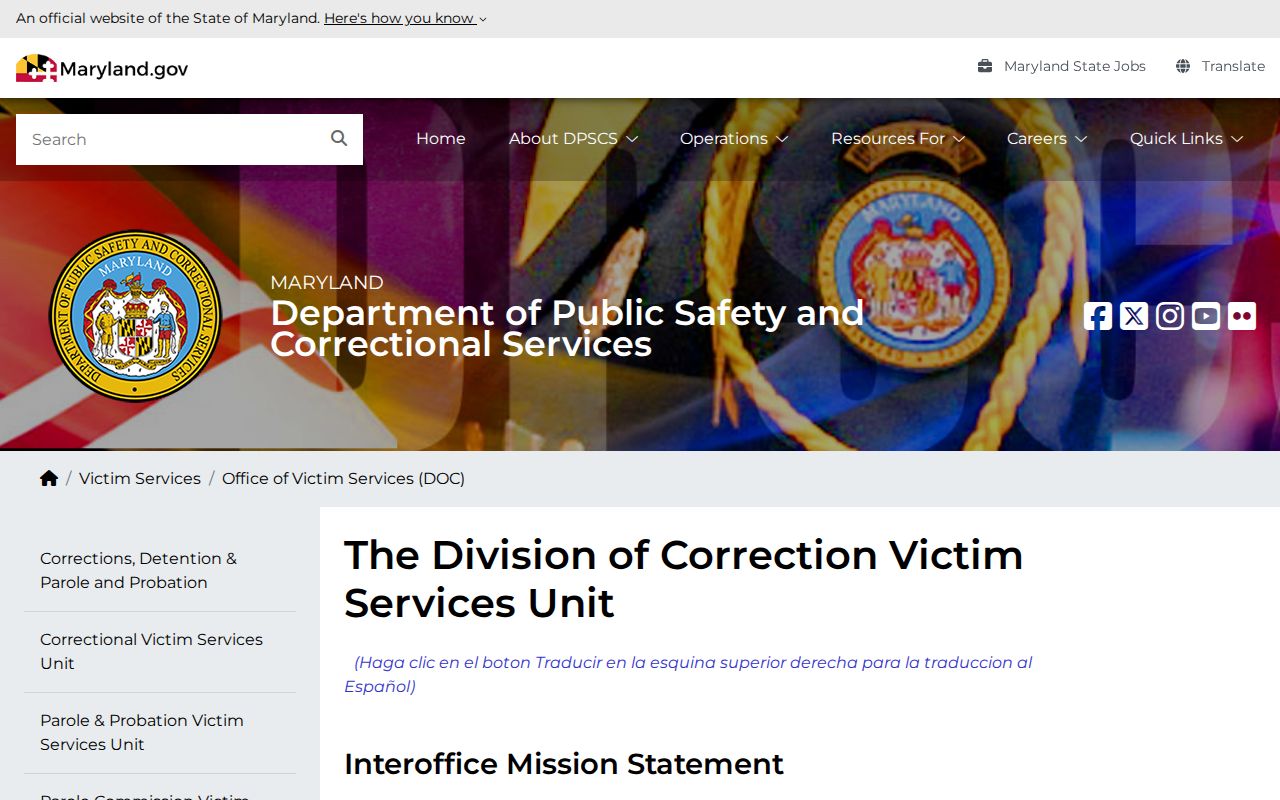 Maryland DPSCS VINE custody alerts for Queen Anne’s County